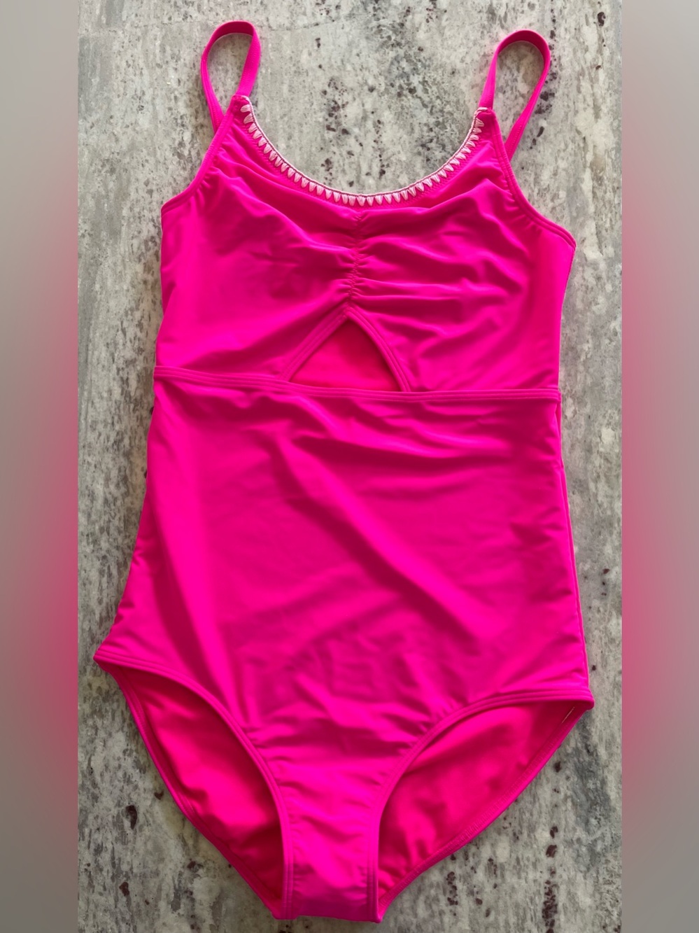 Abercrombie Kids Hot Pink One-Piece Swimsuit. Size 15-16. NWT.
